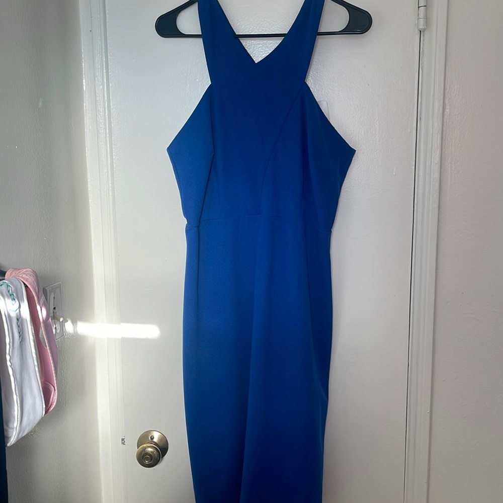 Blue Pencil Dress